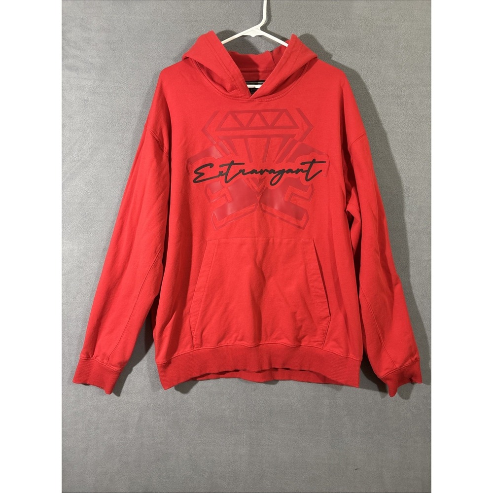 Jordan Craig‎ Hoodie XL Red Everything Extravagant Legacy Streetwear Thick Warm